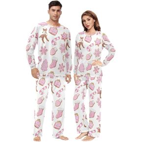 Ollabaky Pajama Set for Men and Women Matching PJs Family Pajama Sleepwear Set