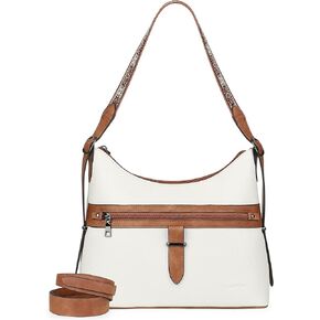 FADEON Hobo Bags Purse for Women Vegan Leather Crossbody Bag Designer Ladies Shoulder Cross Body Handbag Wide Straps