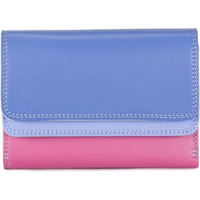 mywalit Double-Flap Wallet Leather Purse | 6 Credit Card Slots | ID Window, Coin Pockets & Pen | Blue | Classy & Compact Accessory for Men & Women | Perfect for Everyday Use