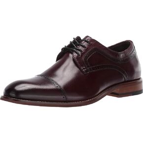 Stacy Adams Men's Dickinson Cap Toe Oxford, Burgundy, 16 W US
