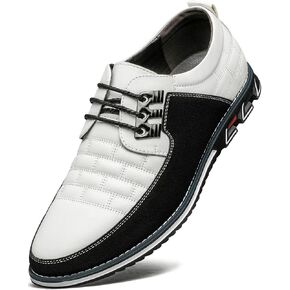 Mens Dress Shoes Comfortable Fashion Dress Sneakers Men Premium Vegan Leather Casual Shoes Business Office Wedding Formal Modern Oxfords