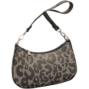 OYOANGLE Women's All Over Print Underarm Shoulder Bag Zipper Top Handle Large Capacity Handbags Trendy Clutch Purses