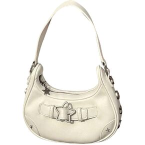 Floerns Women's Vintage Star Decor Clutch Handbag Leather Underarm Y2k Shoulder Bag