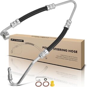 A-Premium Power Steering Hose Pressure Hose Line Assembly Compatible with Audi Q7 2007 2008 2009, 4.2L, Gas Pump To Gear/Rack Pinion Replace# 7L8422893P, 7L8422893AG
