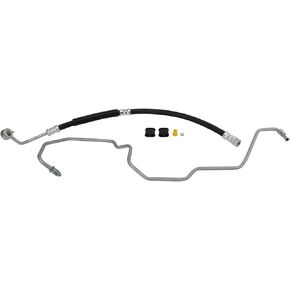 TRQ Pump To Rack Power Steering Pressure Line Hose Assembly Compatible with 2005-2009 Hyundai Tucson 2005-2010 Kia Sportage