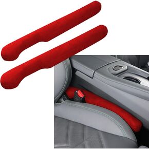 2PCS Car Seat Gap Filler, Universal Fit PU Leather Car Seat Gap Plug to Fill The Gap Between Seat and Console, Car Interior Accessories Car Seat Crevice Blocker Stop Things from Dropping