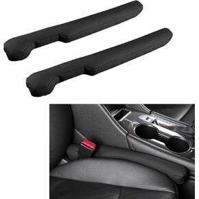 2PCS Car Seat Gap Filler, Universal Fit PU Leather Car Seat Gap Plug to Fill The Gap Between Seat and Console, Car Interior Accessories Car Seat Crevice Blocker Stop Things from Dropping