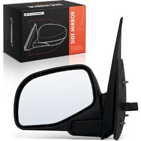 A-Premium Driver Side Power Door Mirror - Compatible with Ford Explorer & Mercury Mountaineer, 2002 2003 2004 2005 - Non-Heated Manual Folding Black Outside Rear View Mirror - Replace# 1L2Z17683AAA