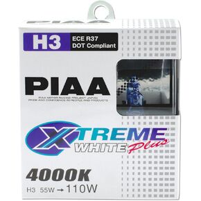 Piaa 15223 H3 Xtreme White Plus High Performance Halogen Bulb, (Pack of 2)