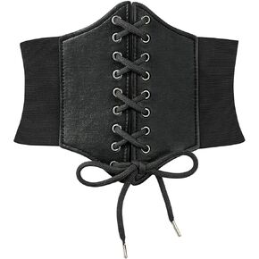 Century Star Womens Pirate Renaissance Corset Belt Accessories Lace-Up Waist Belt for Women Halloween Ren Faire Costume