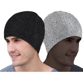 Reflective Beanie Men Women Reflective Hat Winter Warm Reflective Running Beanie Hat Night Running Walking Black Hat