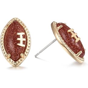Sports Football Stud Earrings Rugby Earrings Sports Game Team Earrings for Women Sports Fan Jewelry