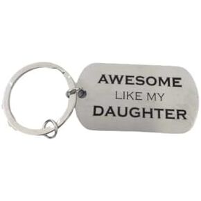 Awesome Like My Daughter, Dad Keychain From Daughter, Awesome Like My Daughter Keychain, Father Of The Bride Gifts For Dad, Coolest Gifts For Dad Birthday Gifts, Gift For Fathers Key Chain