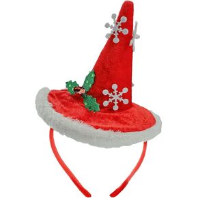 Baby Girls Red Christmas Santa Hat Headband for Toddlers School Teens(Christmas1)