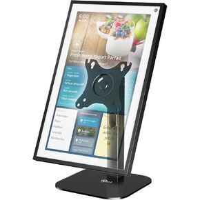 WALI Under Cabinet Mount for Echo Show 15, 360 Degree Rotation Mounting Bracket, Tilt Swivel for Alexa Echo Show 15, Holds up to 5.5lbs (ECS003), Black