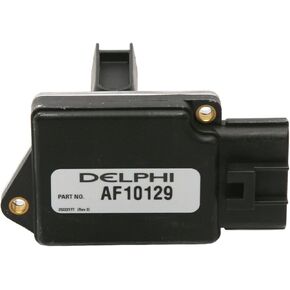 Delphi AF10129 Mass Air Flow Sensor , Black , Standard