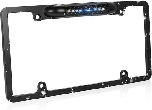 UNITOPSCI كاميرا احتياطية للسيارة، لوحة ترخيص HD كاميرا الرؤية الخلفية مع أضواء LED كاميرا خلفية، رؤية ليلية، زاوية رؤية واسعة، كاميرا عكسية مقاومة للماء للسيارات والشاحنات SUV بيك اب، تدعم AHD 720P/1080P in Kuwait