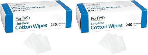 ForPro Professional Collection Lint-Free Cotton Wipes, 100% Pure Cotton Gauze, 2" x 2", White, 240-Count in Saudi Arabia