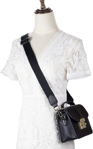 Allzedream Purse Straps Replacement Crossbody Bags Handbag Wide Canvas Leather Adjustable in Kuwait