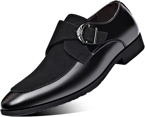 Men's Suede Patent Leather Dress Shoes Business Formal Derby Fashion Oxford Tuxedo Shoes in Kuwait