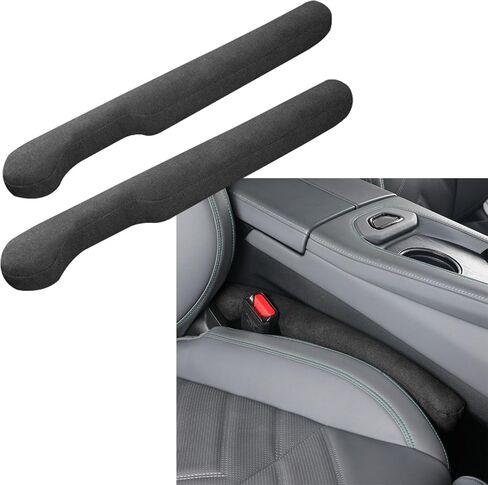 2PCS Car Seat Gap Filler, Universal Fit PU Leather Car Seat Gap Plug to Fill The Gap Between Seat and Console, Car Interior Accessories Car Seat Crevice Blocker Stop Things from Dropping in Saudi Arabia