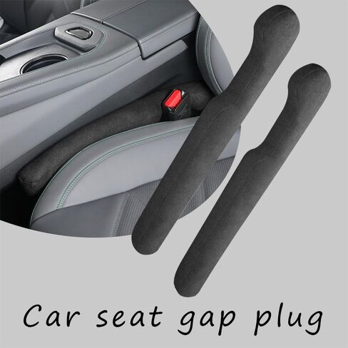 2PCS Car Seat Gap Filler, Universal Fit PU Leather Car Seat Gap Plug to Fill The Gap Between Seat and Console, Car Interior Accessories Car Seat Crevice Blocker Stop Things from Dropping in Saudi Arabia