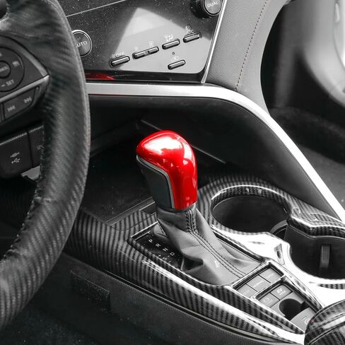 for Toyota Camry Accessories Sporty 2018-2025 for Corolla Avalon 2019-2024 Gear Shift Knob Cover Trim Protector Cap (Carbon Fiber) in Saudi Arabia