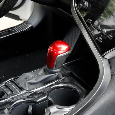 for Toyota Camry Accessories Sporty 2018-2025 for Corolla Avalon 2019-2024 Gear Shift Knob Cover Trim Protector Cap (Carbon Fiber) in Saudi Arabia