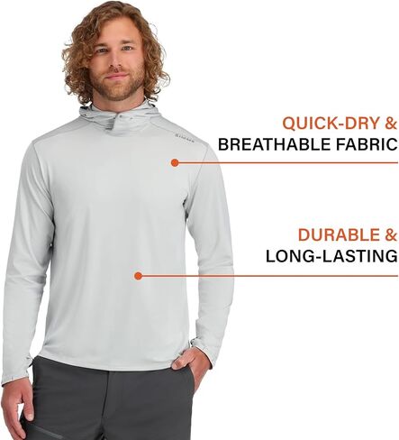 قميص Simms SolarFlex UPF 50+ - غطاء رأس ممتاز للحماية من الشمس للرجال، خفيف الوزن، سريع الجفاف، ملابس خارجية قابلة للتنفس للرجال (أخضر ريفل/خشب الزيزفون، مقاس XX-Large) in Saudi Arabia