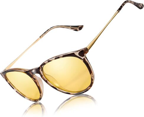 Night Vision Glasses Anti Glare for Driving Polarized Yellow Nighttime Glasses UV400 Protection IF8859 in Saudi Arabia