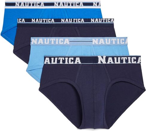 Nautica Men's 4 Pack Limited Edition Stretch Briefs in Saudi Arabia