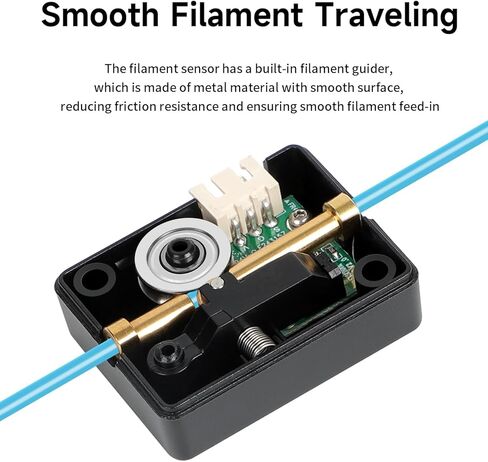 مستشعر تشغيل الفتيل الرسمي Ender 3 V3 SE/KE من Creality، وحدة كشف كسر الفتيل الذكية للطابعة ثلاثية الأبعاد مع ضوء LED، اكتشاف دقيق سهل التركيب in Kuwait