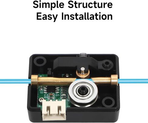 مستشعر تشغيل الفتيل الرسمي Ender 3 V3 SE/KE من Creality، وحدة كشف كسر الفتيل الذكية للطابعة ثلاثية الأبعاد مع ضوء LED، اكتشاف دقيق سهل التركيب in Kuwait