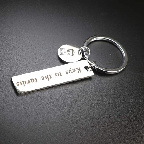 TongXin Doctor Who Keychain Keys to The Tardis Keyring Police Box Charm Jewelry Tardis Gift Movie Doctor Who Fan Gift for Her Him BBF in Saudi Arabia