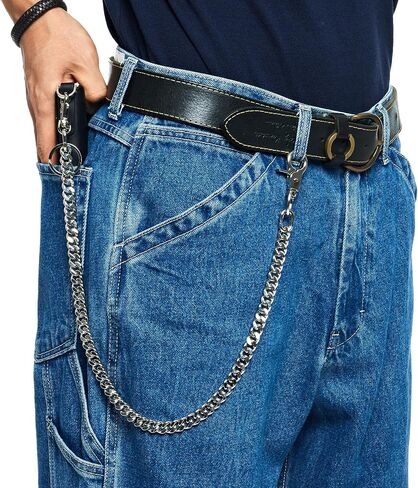 Wallet Chain for Men Women Boy Girl Biker Motorcycle Trucker Pants Jean Punk Hip Hop Keyholder Keyring Keychain in Saudi Arabia