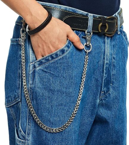 Wallet Chain for Men Women Boy Girl Biker Motorcycle Trucker Pants Jean Punk Hip Hop Keyholder Keyring Keychain in Saudi Arabia