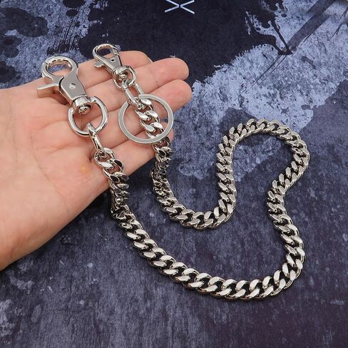 Wallet Chain for Men Women Boy Girl Biker Motorcycle Trucker Pants Jean Punk Hip Hop Keyholder Keyring Keychain in Saudi Arabia