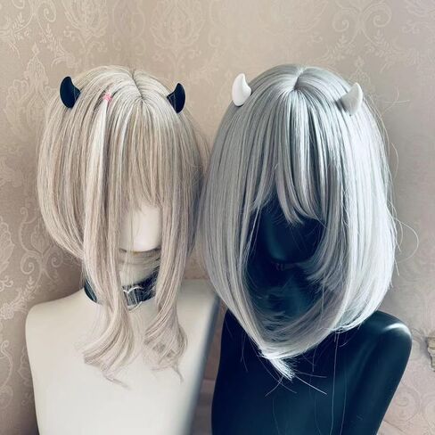 Devil Horns Hairpins Dark Gothic Resin Edge Hair Clips Costume Halloween Cosplay Cartoon Accessories Mini Horn BL in Saudi Arabia