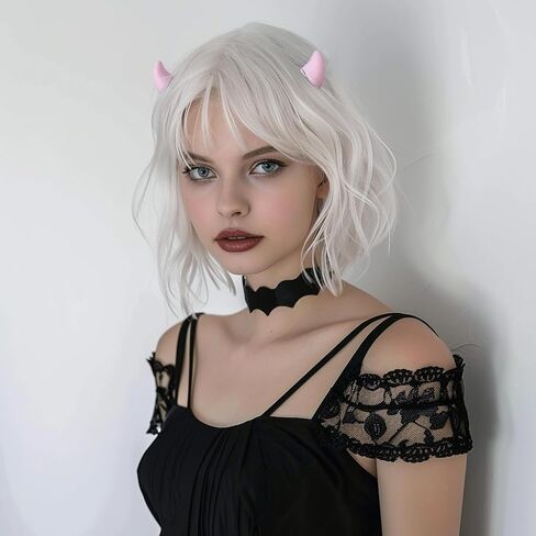 Devil Horns Hairpins Dark Gothic Resin Edge Hair Clips Costume Halloween Cosplay Cartoon Accessories Mini Horn BL in Saudi Arabia