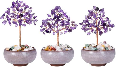 PESOENTH Crystal Tree Aquamarine Tree Crystal Spiritual Gifts for Women,Blue Gemstone Tree of Life,Feng Shui Healing Crystals Stones Gifts Home Office Decor Desk Decoration in Saudi Arabia