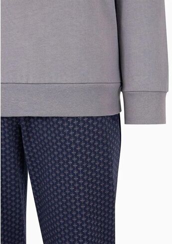 Emporio Armani Men's Pattern Mix Long Pajamas in Saudi Arabia