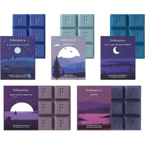 Folkulture Wax Melts or Wax Cubes, Set of 5 Scented Wax Melts for Warmer, 30 pc Candle Warmer Wax Melts or Long Lasting Candle Wax Melts | Easy to Use | Lavender, Chamomile, Patchouli, Frankinsence