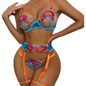 Plus Size Santa Valentin Gift Lingerie for Woman Sexy Cosplay Lingerie with Garter Set Bodysuit