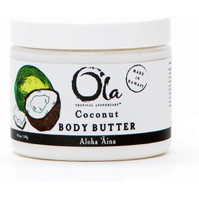 Ola Tropical Apothecary Coconut Body Butter with Pure Tropical Oils and Plant Extracts - 6 FL Oz