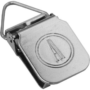 Small Durable Nickle-Plated Steel Clips/Clamps For Displaying Shawls, Leather Hides, Quilts, Mats, Rug Samples - Finger Support Triangle Back Alligator Rug Clips - Silver, 10 Clips