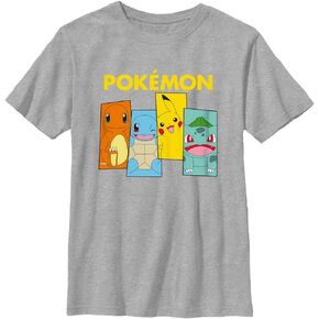 Pokemon Kids Team Kanto Boys Short Sleeve Tee Shirt