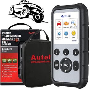 Autel OBD2 Scanner Diagnostic Code Reader ML629 - ABS/SRS/Engine/Transmission MaxiLink 629 Car Diagnostic Tool DTC Lookup AutoVIN Mechanic Car OBDii for Vehicle Engine/Transmission/AirBag/Brake System