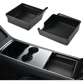 Coverado 2024 Tesla Model 3 Trunk Storage Bins, Rear Trunk Organizer with Lids for 2024 Tesla Model 3 Highland, Waterproof TPE Trunk Side Storage Box Model 3 Interior Accessories (2 Pack)