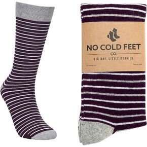 Fun Colorful Purple Novelty Socks for Men for Dress Casual Formal Groomsmen Wedding, One Pair