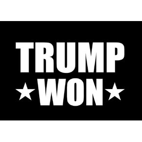 ملصق SixtyTwo24 Trump Won - ملصق مقاس 5 بوصات {أبيض} - MAGA، Pro Trump، Donald Trump، جمهوري، باتريوت، Keep American Great، Trump for President Trump 2024، President Trump، SIX590، صغير in Kuwait